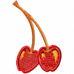Cherry Embroidery Design 9 Cherry Embroidery Design 9